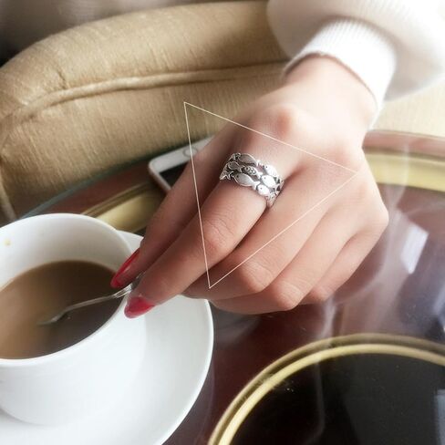 S925 STERLING SILVER SILVER RING OPN OPER RING-حلقة إبداعية للجنسين الحد الأدنى ، حلقة إصبع عصرية للرجال والنساء ، الحجم القابل للتعديل 4-8 in Kuwait