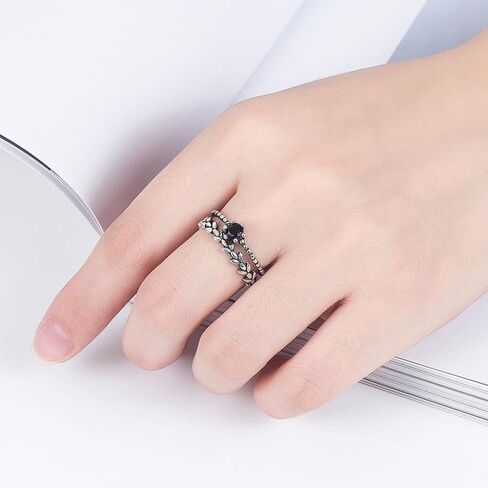 S925 STERLING SILVER SILVER RING OPN OPER RING-حلقة إبداعية للجنسين الحد الأدنى ، حلقة إصبع عصرية للرجال والنساء ، الحجم القابل للتعديل 4-8 in Saudi Arabia