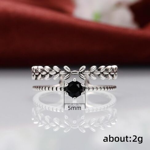 S925 STERLING SILVER SILVER RING OPN OPER RING-حلقة إبداعية للجنسين الحد الأدنى ، حلقة إصبع عصرية للرجال والنساء ، الحجم القابل للتعديل 4-8 in Saudi Arabia