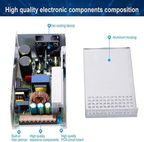 48V 12.5A 600W DC Switching Power Supply, Universal Regulated Switching AC110V/220V (SMPS),48 Volt Power Supply for LED Light Strip,Lighting Equipment, Camera Security System,Computer Project in Saudi Arabia