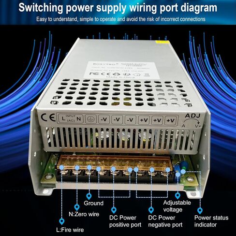 48V 12.5A 600W DC Switching Power Supply, Universal Regulated Switching AC110V/220V (SMPS),48 Volt Power Supply for LED Light Strip,Lighting Equipment, Camera Security System,Computer Project in Saudi Arabia
