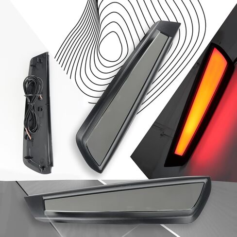 Smoked LED Rear Trunk Pillar Tail Light Column Replacement Compatible with Toyota 4Runner 2014-2023,Functuon as Brake Turn Signal Light Plug and Play in Kuwait