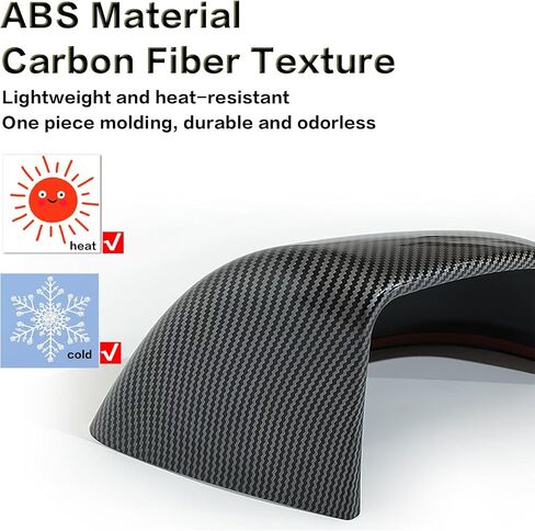 Rearview Mirror Guard Cover for 2020-2024 Tesla Model Y Side Mirror Cover External Accessories (Glossy Black, Model Y) in Saudi Arabia
