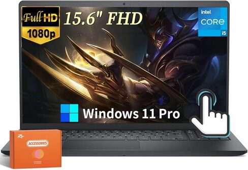 Dell Inspiron 15 Computer Computer ، Office 2024 Lifetime Office & Win 11 Pro ، 15.6 "عرض FHD ، Intel 10-Core I5-1235U ، RAM 16GB ، 512GB SSD ، Intel UHD Graphics ، قارئ بطاقة SD ، HDMI in Kuwait