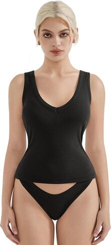 Suuksess Women Cotton Sumbed Summer Out Out Tops Packed Strendy Basic Tank Tops in Saudi Arabia