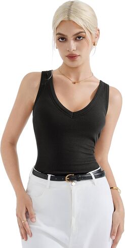 Suuksess Women Cotton Sumbed Summer Out Out Tops Packed Strendy Basic Tank Tops in Saudi Arabia