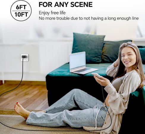 أنا شاحن الهاتف الشاحن السريع ، 2Pack Type C Charger Charger Fast Charging ، 60W 10ft USB C Cable ، 20W USBC كتلة ، متوافقة مع i Phone 15/16 Pro/Max/Plus - Blue Green in Kuwait