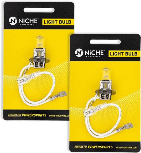 NICHE H3 Headlight Bulb for 1996-2009 Polaris Trail Blazer 250 Sport 400 Scrambler 500 4030056 2 Pack in Saudi Arabia