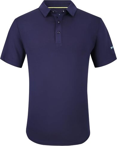 Men's Performance Solid Four-Way Stretch Golf Polo in Saudi Arabia