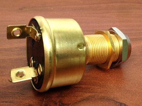 MARINE BRASS IGNITION STARTER SWITCH 3 TERMINALS 3 POSITIONS HEAVY DUTY OFF ON in Saudi Arabia