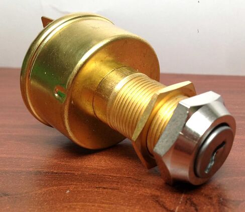 MARINE BRASS IGNITION STARTER SWITCH 3 TERMINALS 3 POSITIONS HEAVY DUTY OFF ON in Saudi Arabia