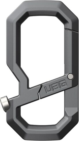 URBAN ARMOR GEAR UAG Civilian Everyday Carabiner - Premium Alloy Quick Release Dual Compartment EDC Key Holder Key Organiser with Stainless Steel Bottle Opener, Grey in Saudi Arabia