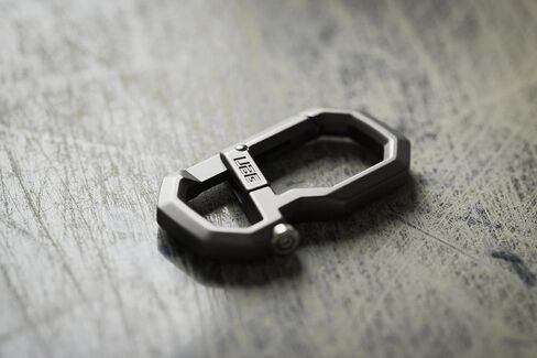URBAN ARMOR GEAR UAG Civilian Everyday Carabiner - Premium Alloy Quick Release Dual Compartment EDC Key Holder Key Organiser with Stainless Steel Bottle Opener, Grey in Saudi Arabia