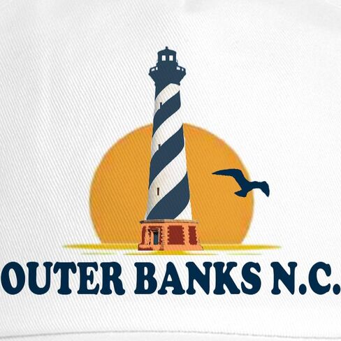 Cafepress Outer Banks NC Lighthouse Cap Cap القابلة للتعديل قبعة البيسبول in Kuwait