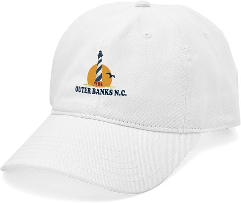 Cafepress Outer Banks NC Lighthouse Cap Cap القابلة للتعديل قبعة البيسبول in Kuwait