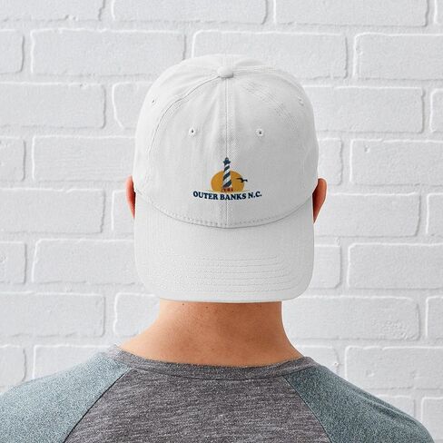 Cafepress Outer Banks NC Lighthouse Cap Cap القابلة للتعديل قبعة البيسبول in Kuwait