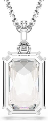 Swarovski Millenia pendant, Octagon cut, White, Rhodium plated in Saudi Arabia