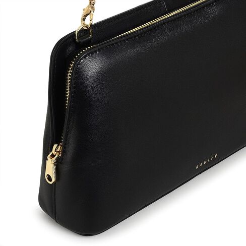 RADLEY London Elia Mews Women's Small Leather Ziptop Crossbody Bag, Black in Saudi Arabia