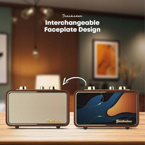 Retro Bluetooth Speaker with AM/FM Radio, Portable, Wireless in Kuwait