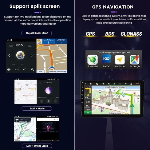لـ Chrysler 200 Radio Upgrade 2011 2012 2013 2014 استبدال الوحدة الرئيسية ، شاشة MekEdetech Android Stereo GPS Scirigation 9 بوصة مع Carplay/Android Auto/FM/AM/4G LTE ، 8 Core 2+32G in Kuwait