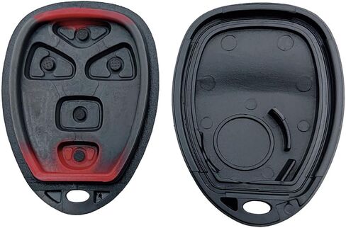 Replacement Keyless Entry Remote Case Cover fits Chevy Traverse 2007-2016 Tahoe Suburban GMC Acadia Yukon XL Buick Enclave Cadillac Escalade Saturn Outlook OUC60270 OUC60221 Key Fob Shell (Black 2) in Saudi Arabia