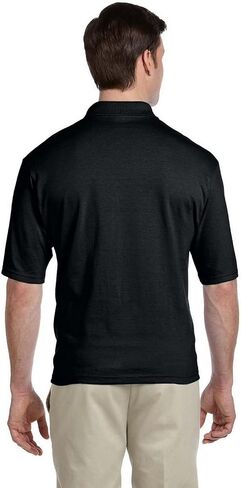 Jerzees Adult 5.6 oz. SpotShield™ Pocket Jersey Polo S BLACK in Saudi Arabia