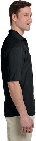 Jerzees Adult 5.6 oz. SpotShield™ Pocket Jersey Polo S BLACK in Saudi Arabia