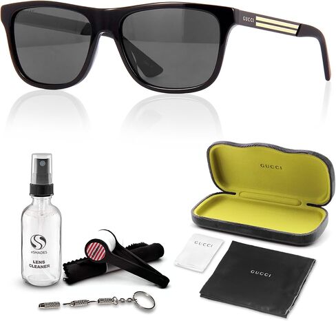 Gucci GG0687S مصمم نظارات شمسية: نظارات إطار مستطيلة أنيقة مع مجموعة متميزة - مثال على الرفاهية والأناقة in Saudi Arabia