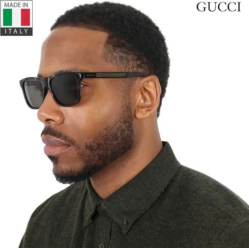 Gucci GG0687S مصمم نظارات شمسية: نظارات إطار مستطيلة أنيقة مع مجموعة متميزة - مثال على الرفاهية والأناقة in Saudi Arabia