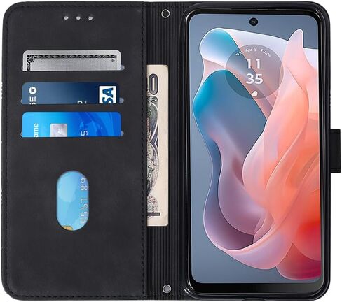 حالة Motorola G 5G 2025 ، حقيبة محفظة من جلود PU PU مع حامل بطاقات الائتمان Kickstand الإغلاق المغناطيسي المقاوم للصدمة في حالة حماية الورقة لـ Moto G 5G 2025 Red YBS in Kuwait