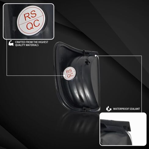 Autozensation Compatible with Ford Econoline Van E150 E250 1992-2006, Black Housing Clear Lens Corner Lights, L+R Pair Assembly in Saudi Arabia