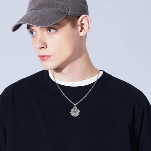 Sterling Silver Aztec Ouroboros Necklace Poseidon Necklace Nail Skull Necklace Eye of Horus Necklace Vintage Jewelry for Men Eboy in Saudi Arabia