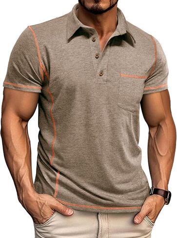ZPB MEN MANY FASHION SHORT SLEEVE POLO قمصان رطوبة غير رسمية من القمصان الجولف التي تصطدم بالقمصان الصلبة مع الجيب in Saudi Arabia
