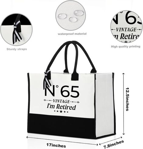 Retirement Retired Leaving Farewell Going Away Gift for Women Tote Bag for Shopping Vacation Weekender in Saudi Arabia