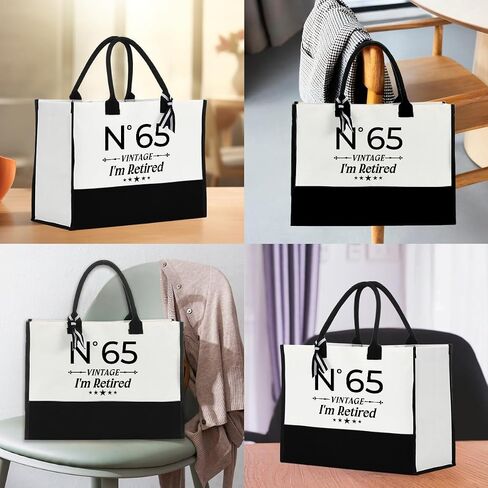 Retirement Retired Leaving Farewell Going Away Gift for Women Tote Bag for Shopping Vacation Weekender in Saudi Arabia