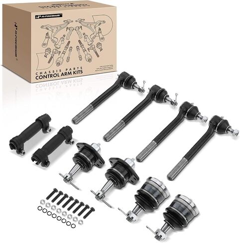 A-Premium Set of 10, Front Upper Lower Ball Joint Inner Outer Tie Rod End & Sleeve, Compatible with Chevrolet Blazer 1996-2005, S10 1996-2003 & GMC Jimmy 1996-2001, Sonoma & Isuzu Hombre, RWD in Saudi Arabia