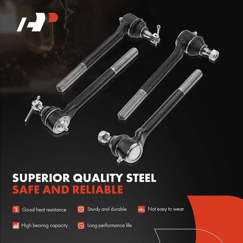 A-Premium Set of 10, Front Upper Lower Ball Joint Inner Outer Tie Rod End & Sleeve, Compatible with Chevrolet Blazer 1996-2005, S10 1996-2003 & GMC Jimmy 1996-2001, Sonoma & Isuzu Hombre, RWD in Saudi Arabia