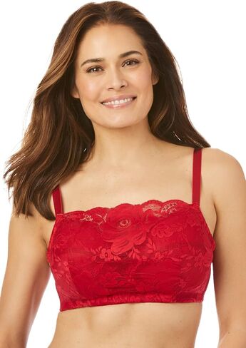 Comfort Choice Women's Plus Size Lace Wireless Cami Bra in Kuwait