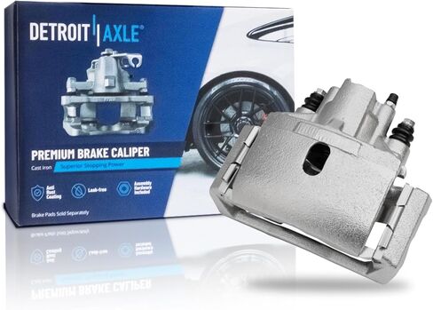 Detroit Axle - Rear Right Brake Caliper for 2002-2018 Dodge Ram 1500, 2004-2009 Durango, 2007-2009 Chrysler Aspen, Passenger Side Disc Brake Caliper w/ Bracket Replacement in Saudi Arabia