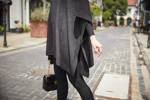 Modena Women's ExtraSoft Fine Knit Pullover Poncho. Sleeveless, Open Sides. V Neck Easy On and Off. in Saudi Arabia
