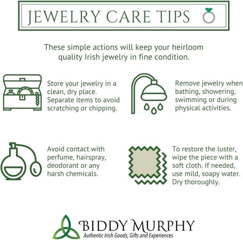Biddy Murphy, Sterling Silver Green Crystal Irish Trinity Knot Stud Earrings for Women in Saudi Arabia