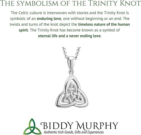 Biddy Murphy, Sterling Silver Green Crystal Irish Trinity Knot Stud Earrings for Women in Saudi Arabia