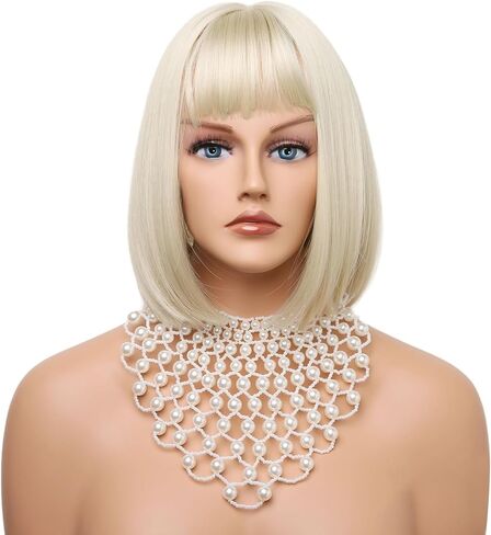 قلادة Hzman Pearl Choker للنساء مستديرة in Saudi Arabia