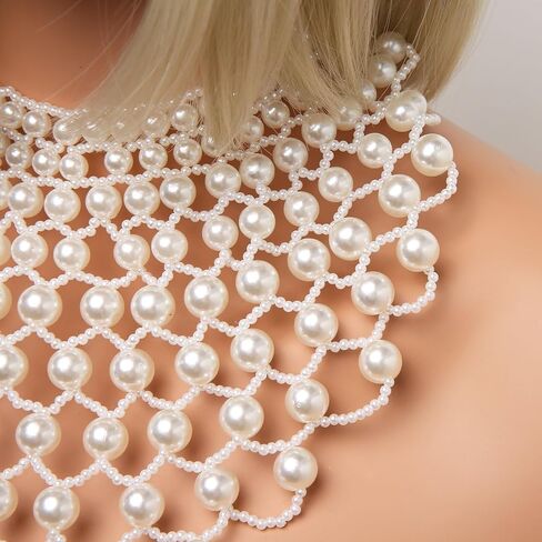 قلادة Hzman Pearl Choker للنساء مستديرة in Saudi Arabia