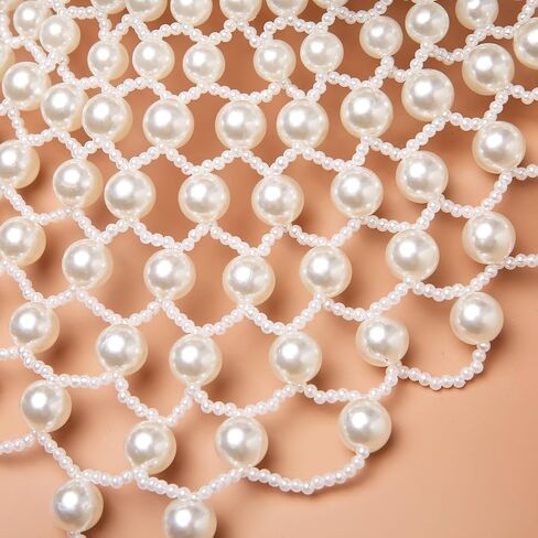 قلادة Hzman Pearl Choker للنساء مستديرة in Saudi Arabia