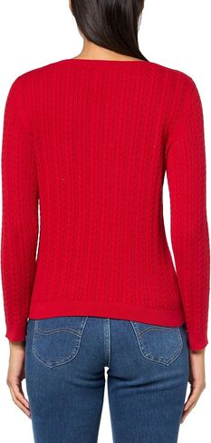 Nautica Women's Long Sleeve Cable Boatneck Sweater in Saudi Arabia