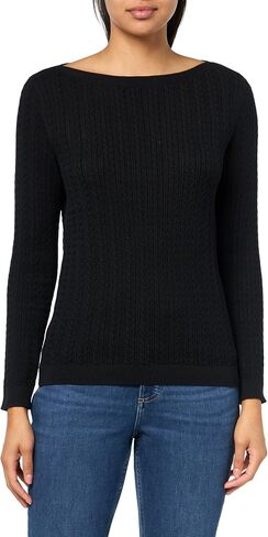 Nautica Women's Long Sleeve Cable Boatneck Sweater in Saudi Arabia