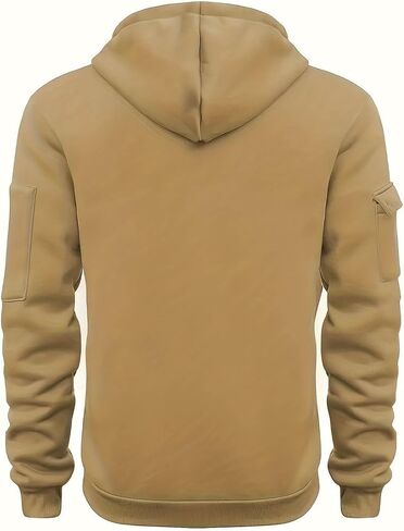 Tactical Hoodies for Men, Military 1/4 Zip Pullover Cargo Hoodie Jacket Casual Workout Fleece Sweatshirt with Pockets in Saudi Arabia