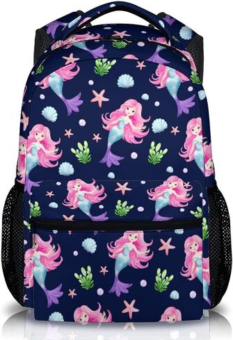 Mermaid Tail Backpack, Cute Kids Backpack, Schoolbag for Girls 6-8, 17 Inch Girls Student Bookbag for Travel Picnic School Preschool Elementary Kindergarten in Kuwait