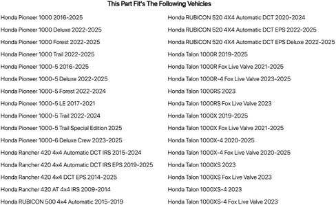 Tusk First Line Oil Filter Single for Honda Rancher 420 4x4 Automatic DCT IRS EPS 2019-2026 in Saudi Arabia